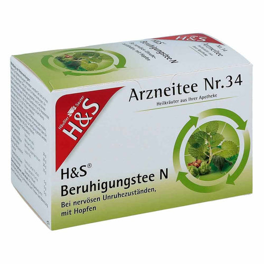 Das Produktfoto zeigt H&S Beruhigungstee N Filterbeutel (20X2 g) PZN 14294614