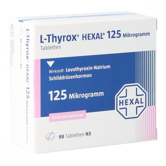 L-Thyrox Hexal 125 Mikrogramm Tabl.I.Kalenderpack. (98 stk)