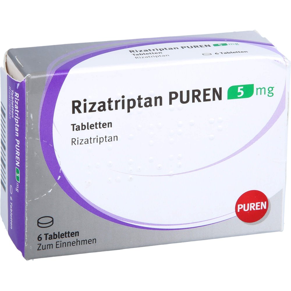 Rizatriptan Puren 5 Mg Tabletten (6 stk)