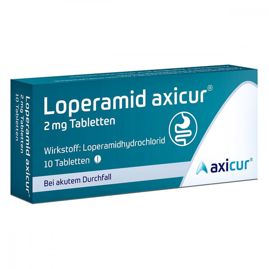 Loperamid Axicur 2 Mg Tabletten (10 stk)