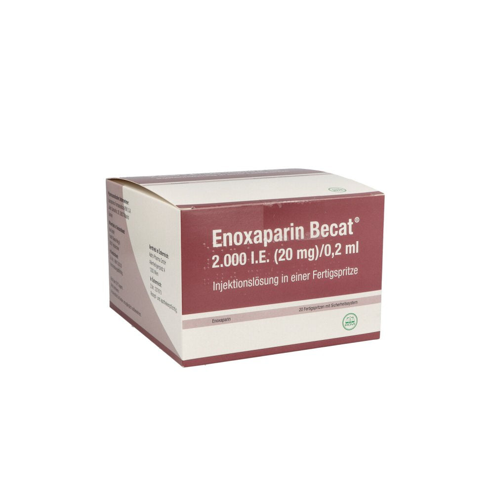 Enoxaparin Becat 2.000 I.E. 20mg/0,2ml Ilo Fs+Si.S (20 stk)