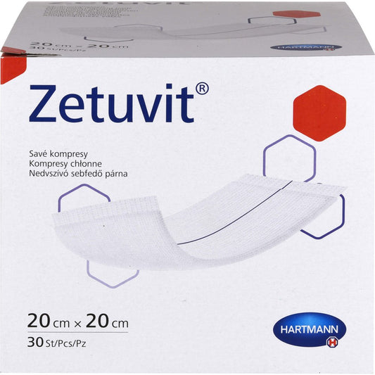 Das Produktfoto zeigt Zetuvit Saugkompressen Unsteril 20x20 Cm (30 stk) PZN 14306984