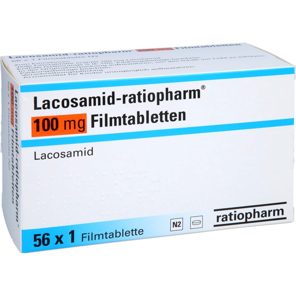Lacosamid-Ratiopharm 100 Mg Filmtabletten (56 stk)