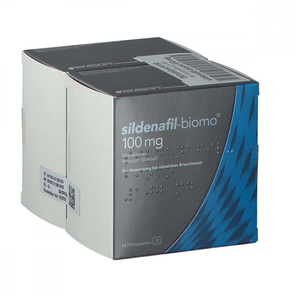 Sildenafil-Biomo 100 Mg Filmtabletten (96 stk)
