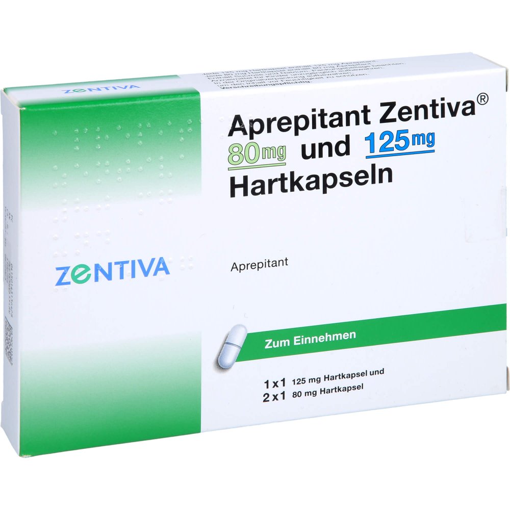 Aprepitant Zentiva 80 Mg Und 125 Mg Hartkapseln (3 stk)