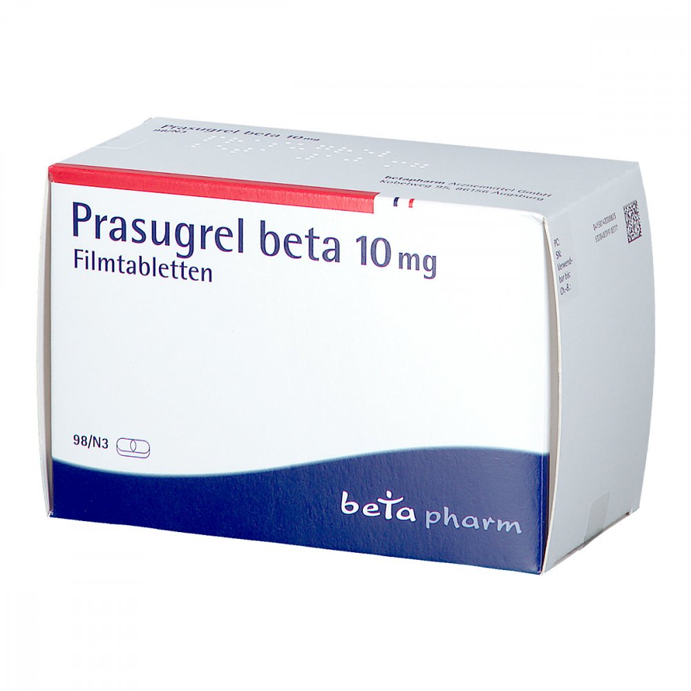 Prasugrel Beta 10 Mg Filmtabletten (98 stk)