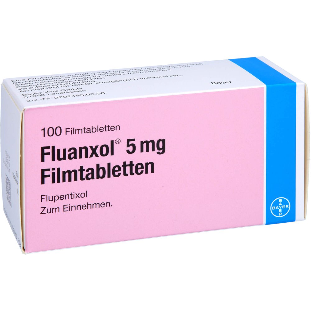 Das Produktfoto zeigt Fluanxol 5 Mg Filmtabletten (100 stk) PZN 14335684