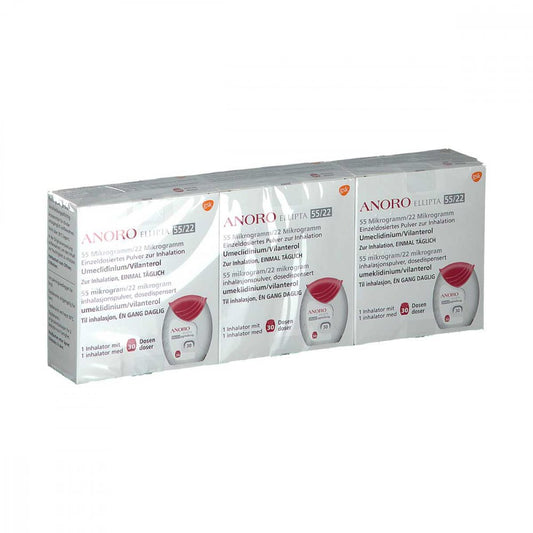 Anoro Ellipta 55 Μg/ 22 Μg 30ed Einzeldos.Inh.-P. (3 stk)
