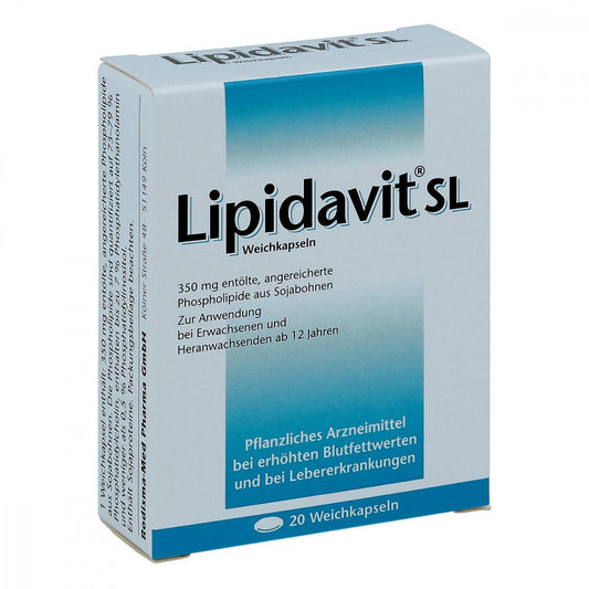 Das Produktfoto zeigt Lipidavit Sl Weichkapseln (20 stk) PZN 14350933