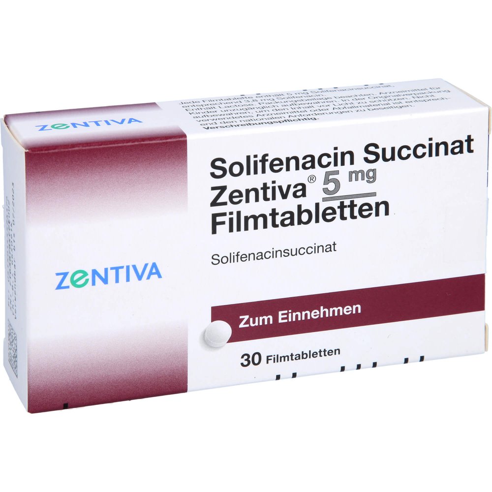 Solifenacin Succinat Zentiva 5 Mg Filmtabletten (30 stk)