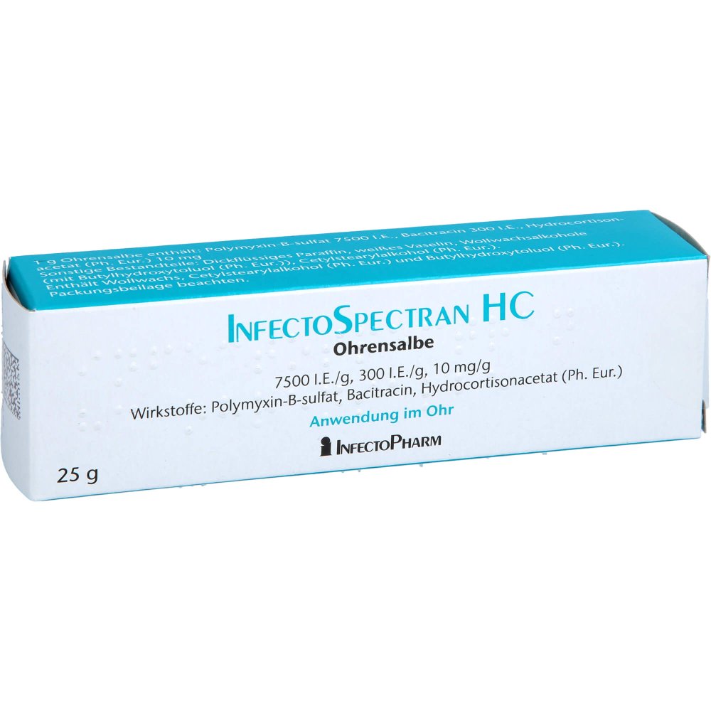 Das Produktfoto zeigt Infectospectran Hc Ohrensalbe (25 g) PZN 14404669