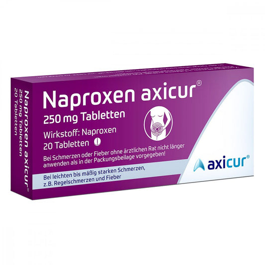 Naproxen Axicur 250 Mg Tabletten (20 stk)