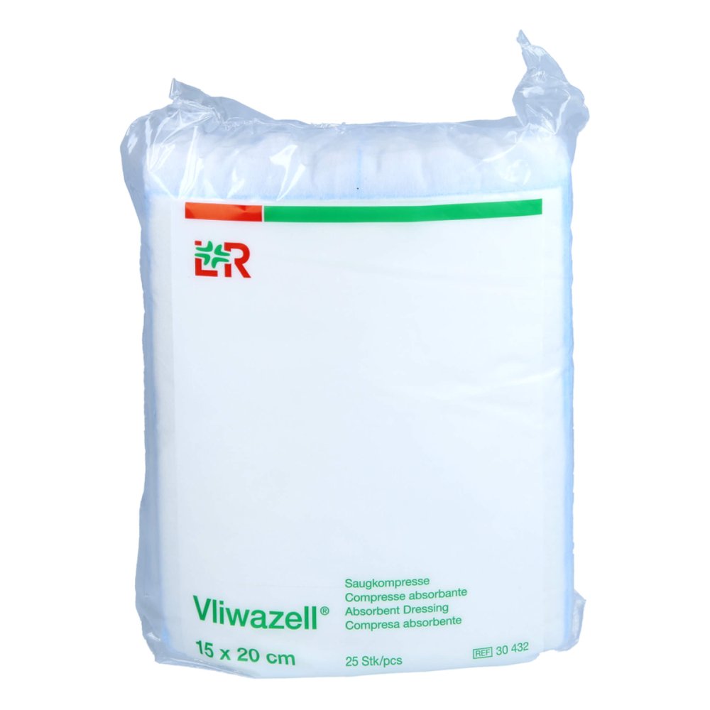 Vliwazell Saugkompressen Unsteril 15x20 Cm (25 stk)