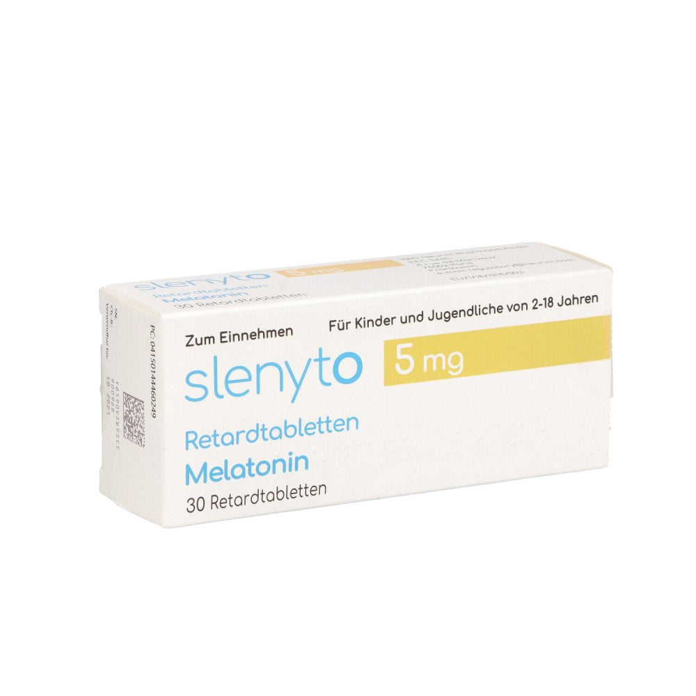 Das Produktfoto zeigt Slenyto 5 Mg Retardtabletten (30 stk) PZN 14446024