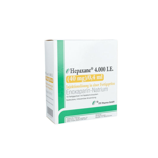 Hepaxane 4.000 I.E. 40 Mg/0,4 Ml Inj.-Lsg.I.E.Fs (10 stk)