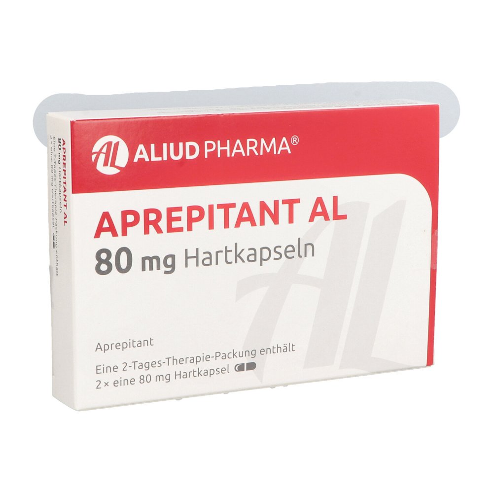 Das Produktfoto zeigt Aprepitant Al 80 Mg Hartkapseln (2 stk) PZN 14853025