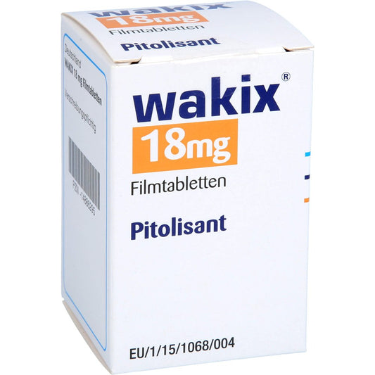 Das Produktfoto zeigt Wakix 18 Mg Filmtabletten (90 stk) PZN 14886295