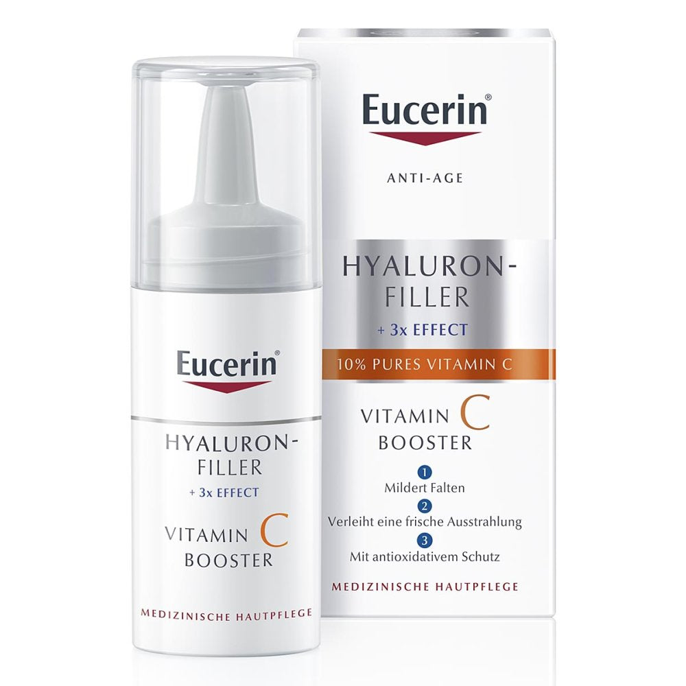 Das Produktfoto zeigt Eucerin Anti-Age Hyaluron-Filler Vitamin C Booster (8 ml) PZN 15205972