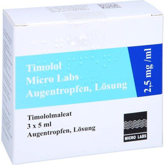 Timolol Micro Labs 2,5 Mg/Ml Augentropfen Lösung (3X5 ml)