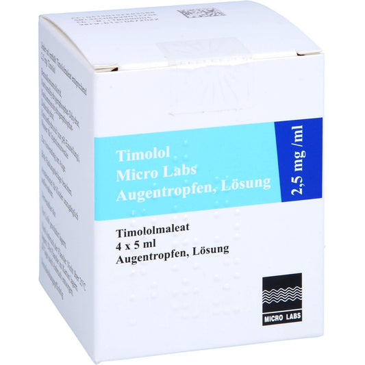 Timolol Micro Labs 2,5 Mg/Ml Augentropfen Lösung (4X5 ml)
