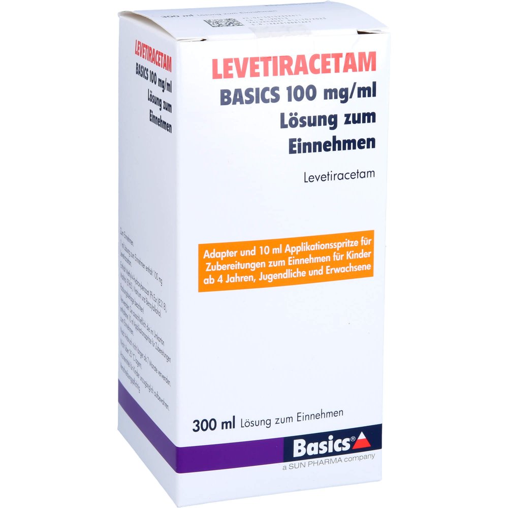 Levetiracetam Basics 100 Mg/Ml L.Z.E.10ml Dos.Spr. (300 ml)