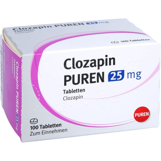 Clozapin Puren 25 Mg Tabletten (100 stk)