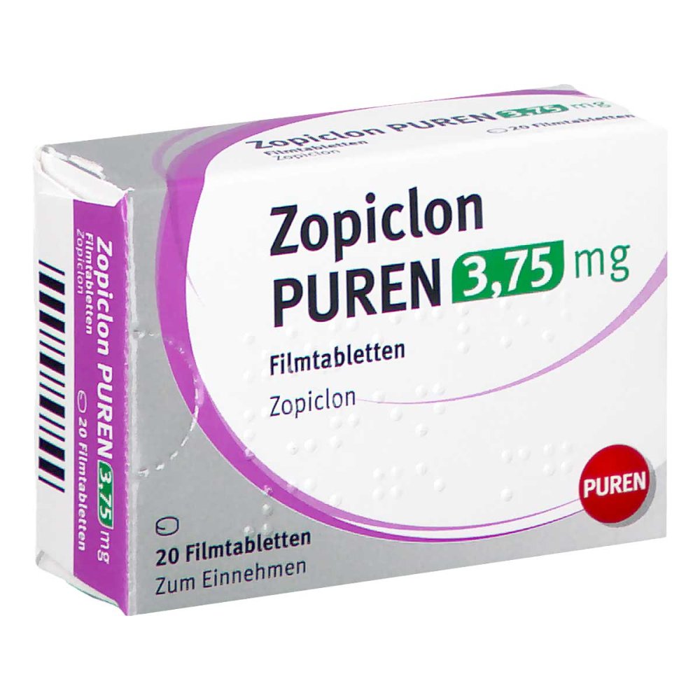 Zopiclon Puren 3,75 Mg Filmtabletten (20 stk)