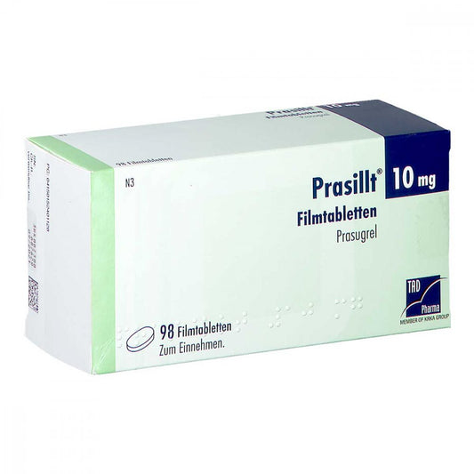 Das Produktfoto zeigt Prasillt 10 Mg Filmtabletten (98 stk) PZN 15240112