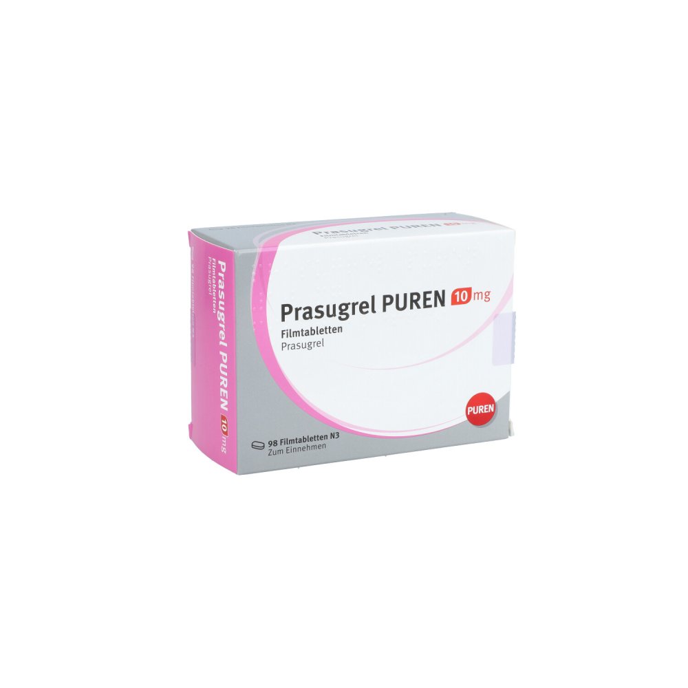 Prasugrel Puren 10 Mg Filmtabletten (98 stk)