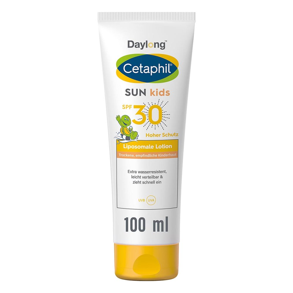 Das Produktfoto zeigt Cetaphil Sun Daylong Kids Spf 30 Liposomale Lotion (100 ml) PZN 15250286