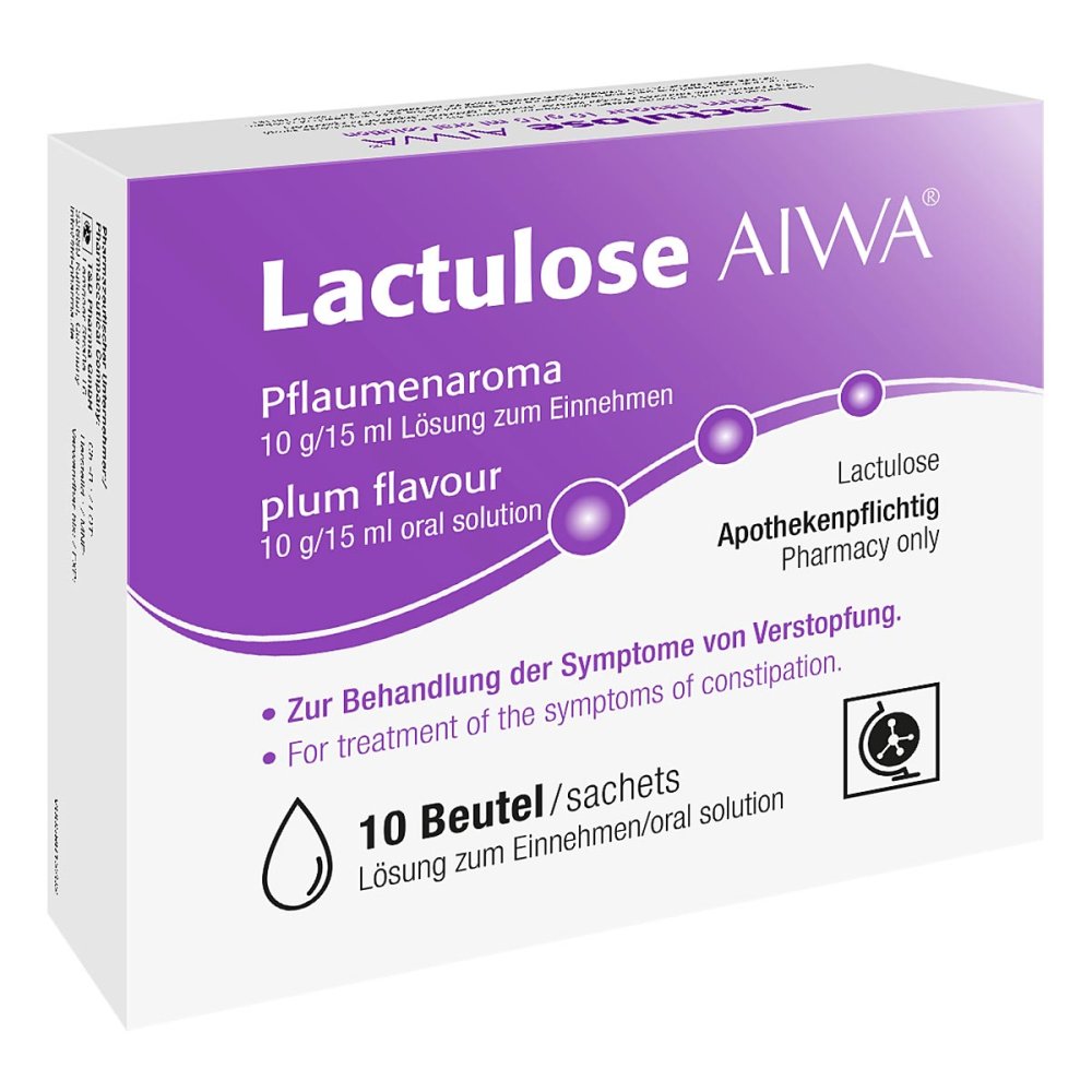 Lactulose Aiwa Pflaumenaroma 10 G/15 Ml Lsg.Z.Einn (10X15 ml)