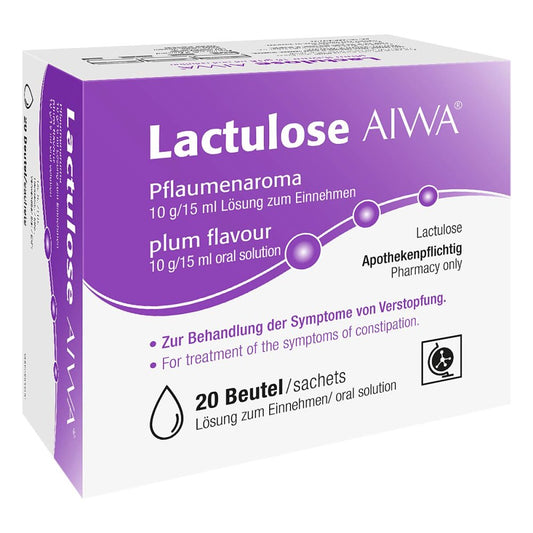 Lactulose Aiwa Pflaumenaroma 10 G/15 Ml Lsg.Z.Einn (20X15 ml)