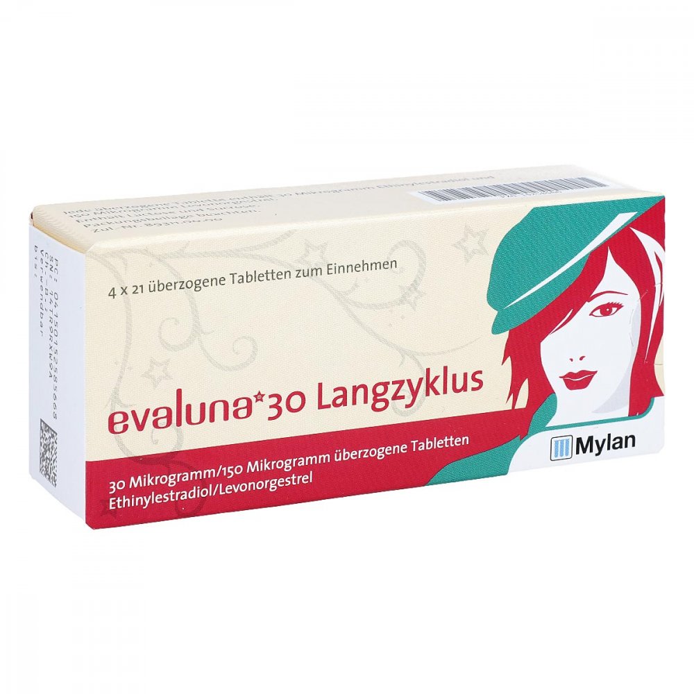 Evaluna 30 Langzyklus 30 Μg/150 Μg Überz.Tabl. (84 stk)