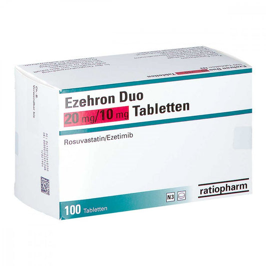 Das Produktfoto zeigt Ezehron Duo 20 Mg/10 Mg Tabletten (100 stk) PZN 15264035