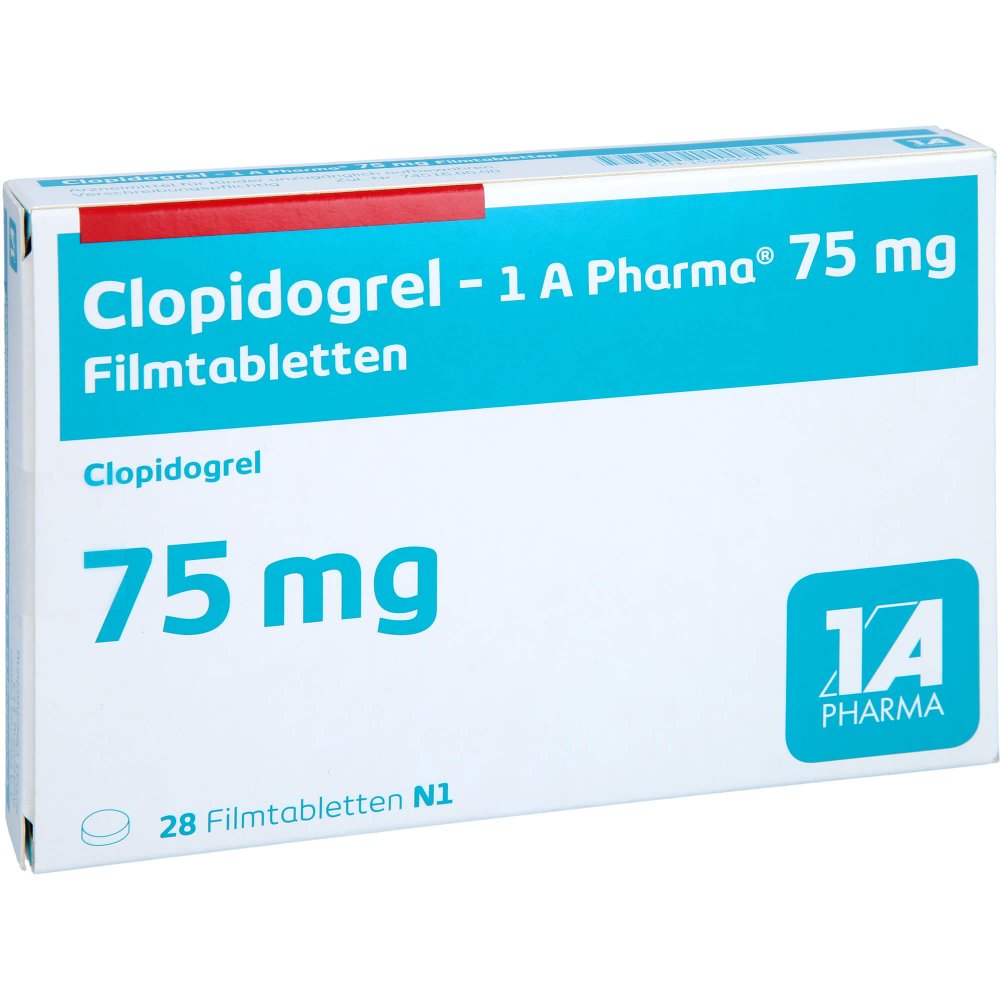 Clopidogrel-1a Pharma 75 Mg Filmtabletten (28 stk)