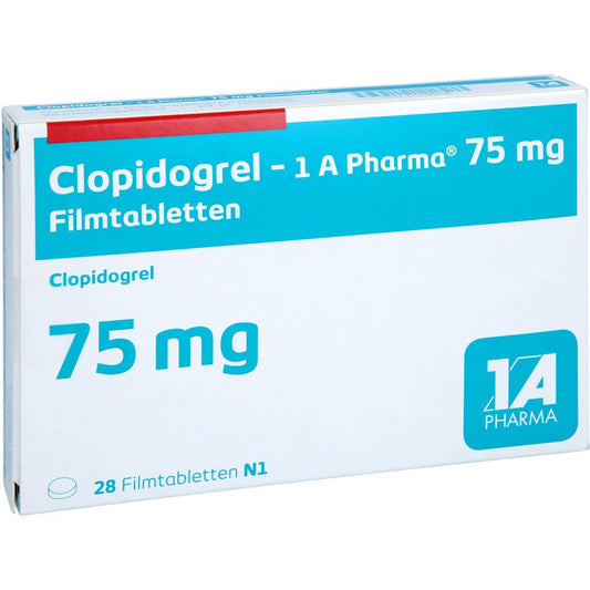 Clopidogrel-1a Pharma 75 Mg Filmtabletten (28 stk)