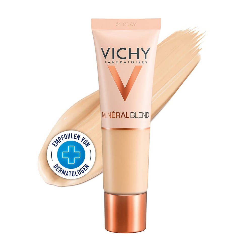 Das Produktfoto zeigt Vichy Mineralblend Make-Up 01 Clay (30 ml) PZN 15293427
