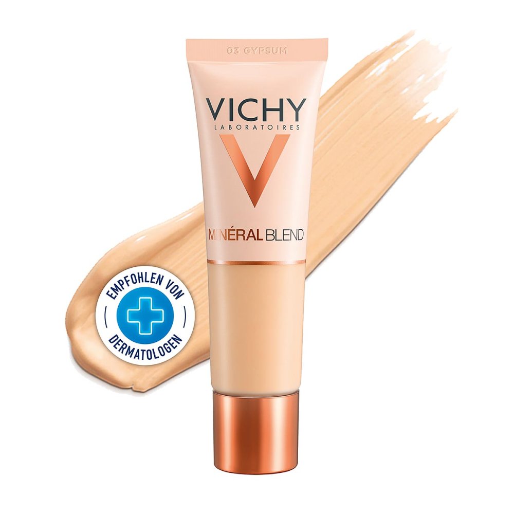 Das Produktfoto zeigt Vichy Mineralblend Make-Up 03 Gypsum (30 ml) PZN 15293433
