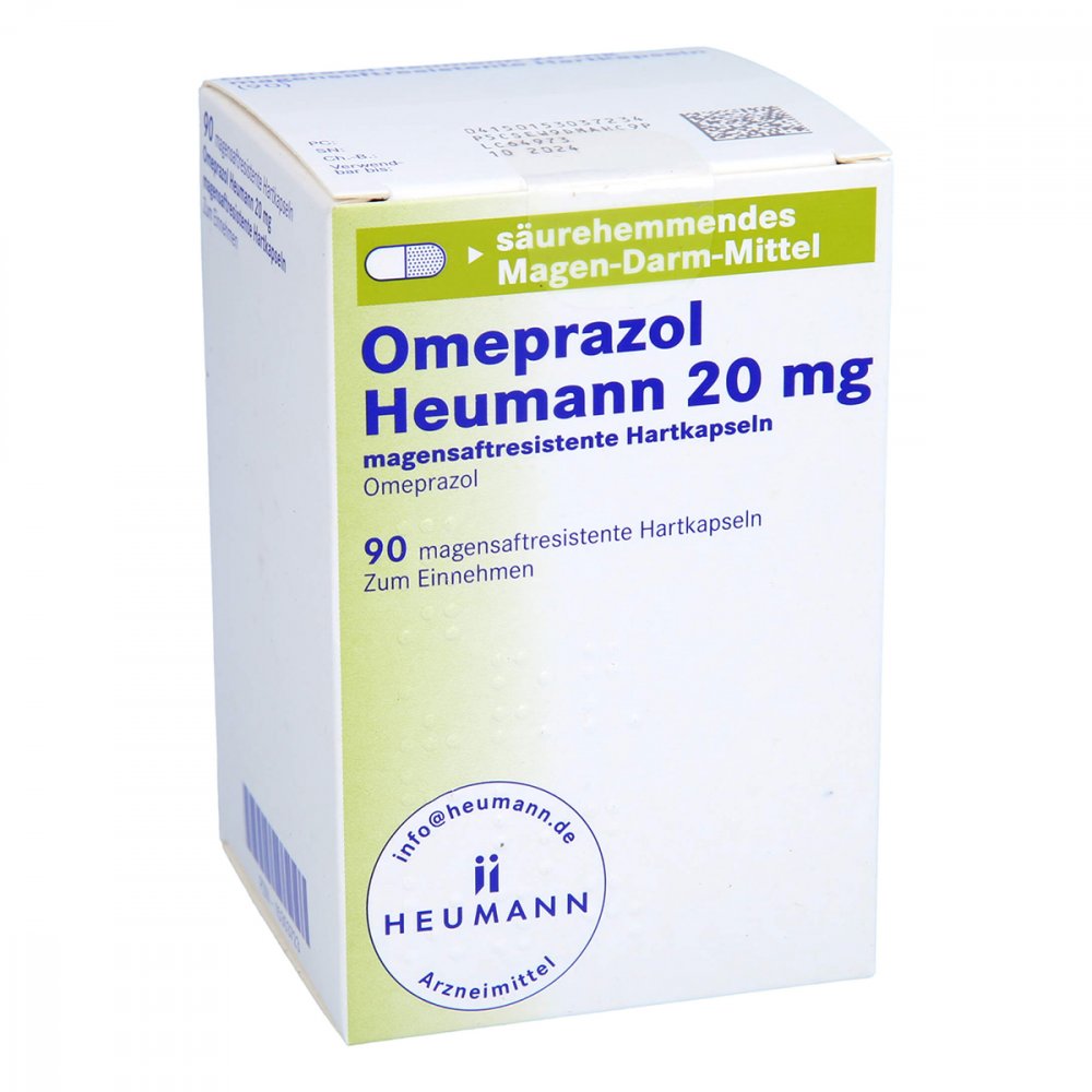 Omeprazol Heumann 20 Mg Magensaftres.Hartkapseln (90 stk)