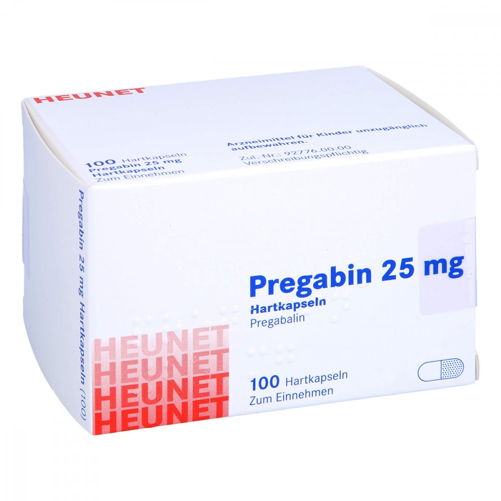 Pregabin 25 Mg Hartkapseln Heunet (100 stk)