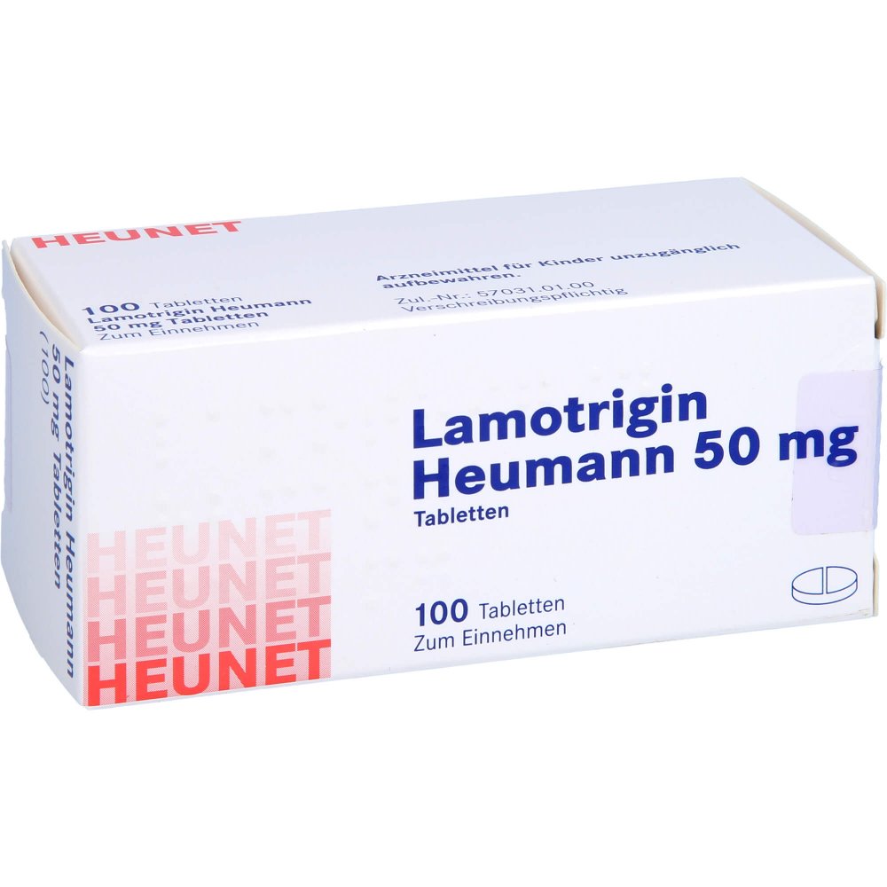 Das Produktfoto zeigt Lamotrigin Heumann 50 Mg Tabletten Heunet (100 stk) PZN 15304036