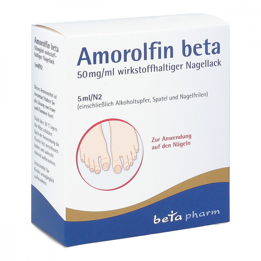 Amorolfin Beta 50 Mg/Ml Wirkstoffhalt.Nagellack (5 ml)