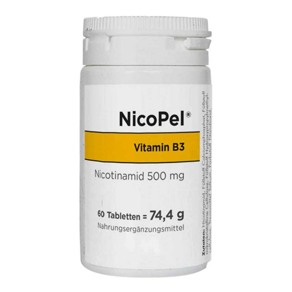 Nicopel Nicotinamid 500 Mg Kapseln (60 stk)