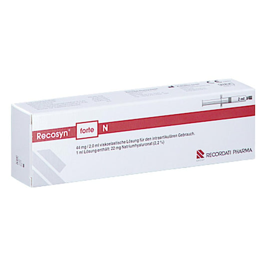 Das Produktfoto zeigt Recosyn Forte N Fertigspritzen (1 stk) PZN 15382496
