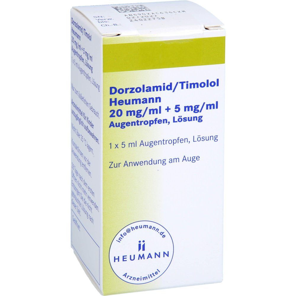 Dorzolamid/Timolol Heumann 20 Mg/Ml+5 Mg/Ml Atr (1X5 ml)