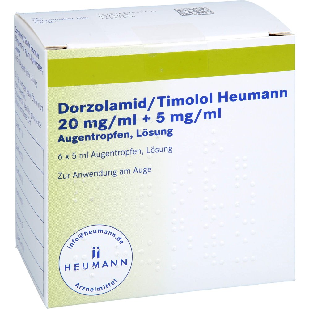 Dorzolamid/Timolol Heumann 20 Mg/Ml+5 Mg/Ml Atr (6X5 ml)