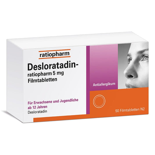 Desloratadin-Ratiopharm 5 Mg Filmtabletten (50 stk)