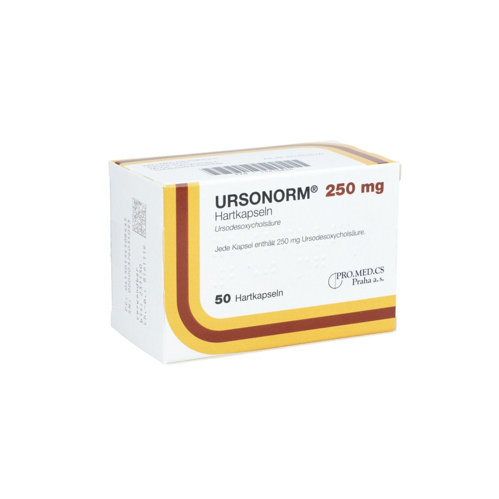 Das Produktfoto zeigt Ursonorm 250 Mg Hartkapseln (50 stk) PZN 15410844
