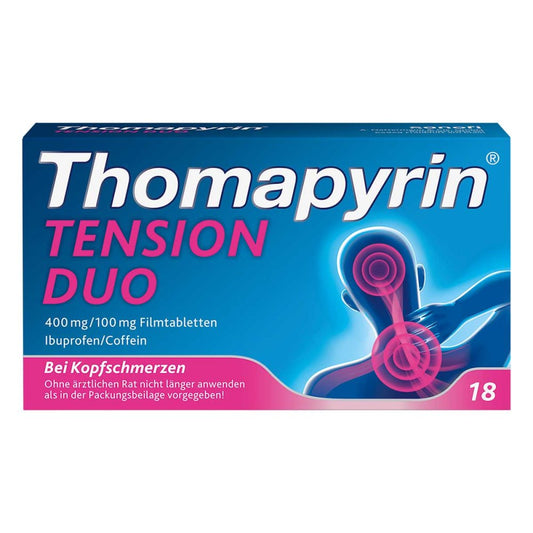 Thomapyrin Tension Duo 400 Mg/100 Mg Filmtabletten (18 stk)