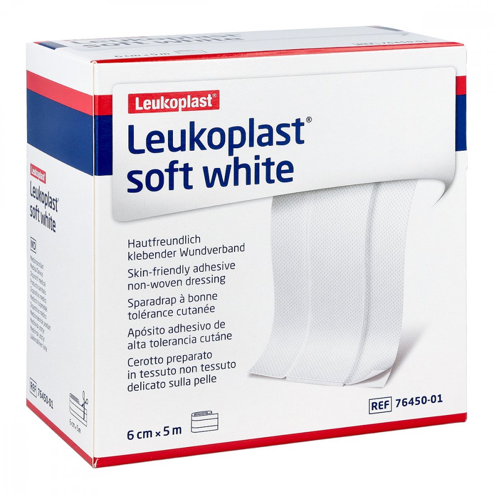 Leukoplast Soft White Pflaster 6 Cm X5 M Rolle (1 stk)